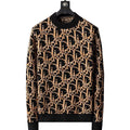 Men's knitted alphabet floral bottoming shirt