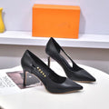 New   Black temperament light luxury high-heeled stiletto shoes