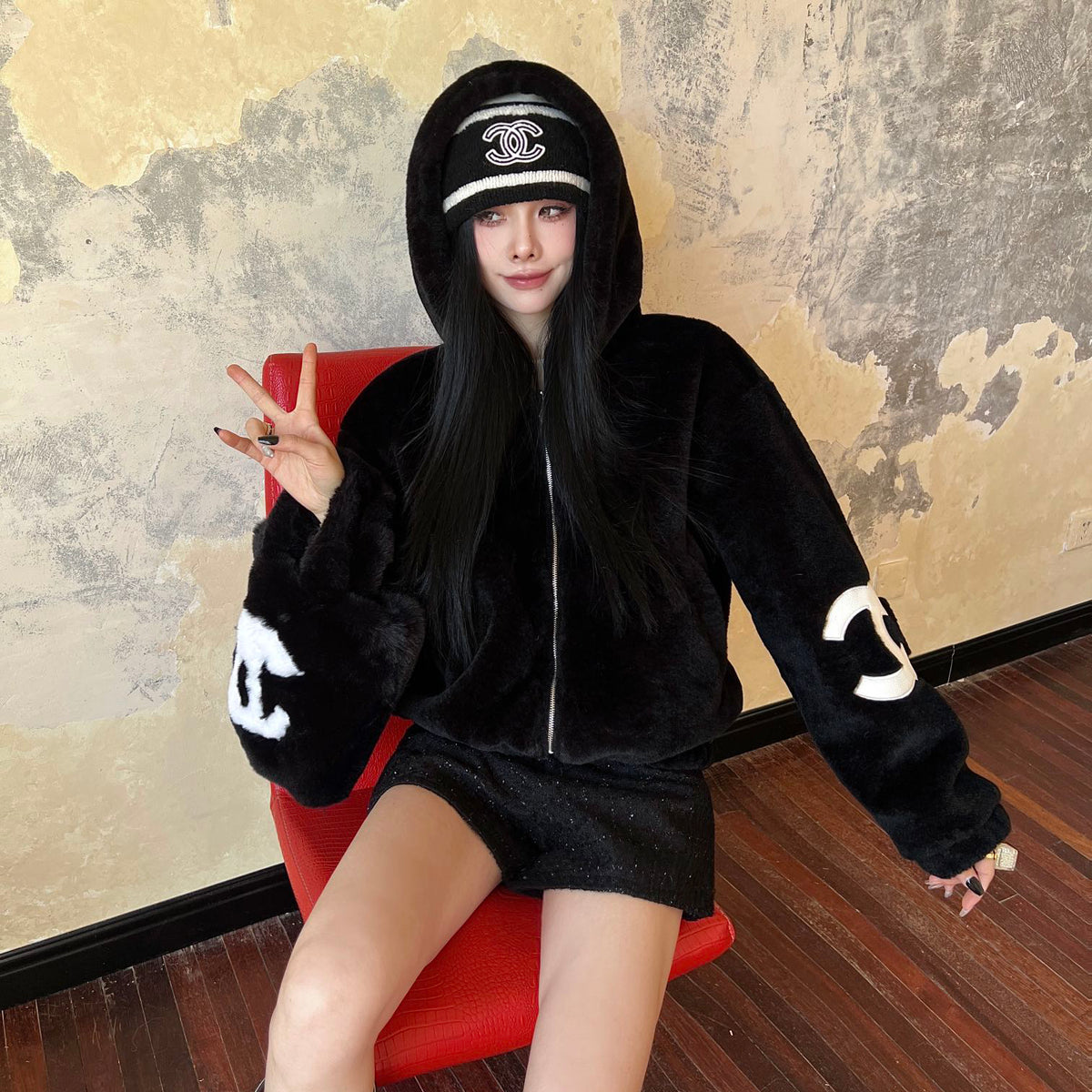 Fashionable zipper jacket XC0723112209