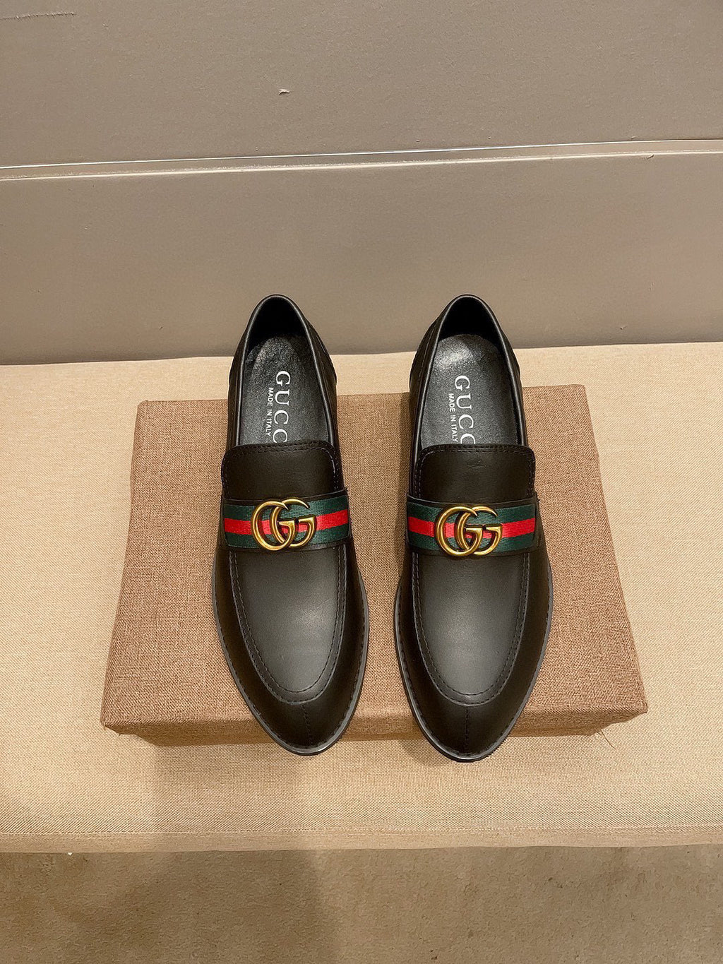 metal logo men's Loafers 0725082201