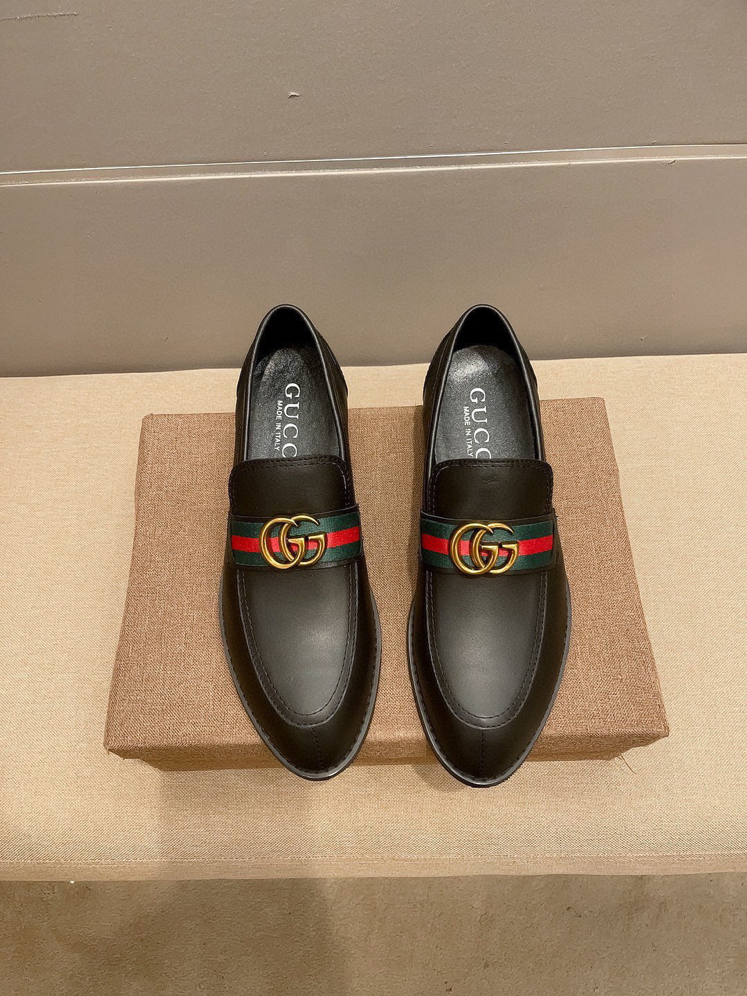 metal logo men's Loafers 0725082201