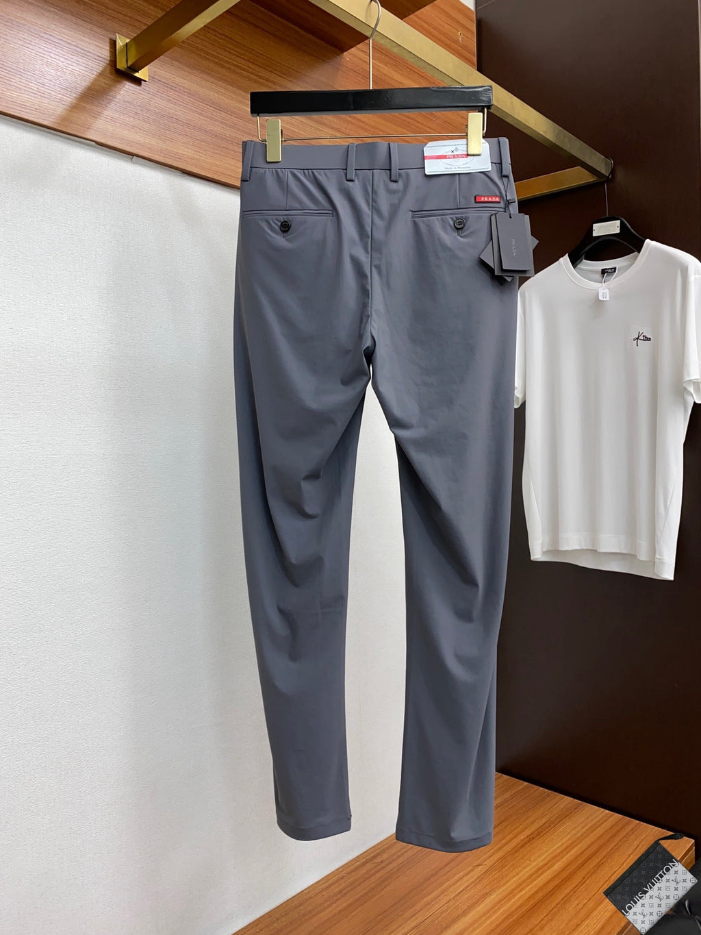 P Men's Business Straight Suit Casual Pants 0724112015