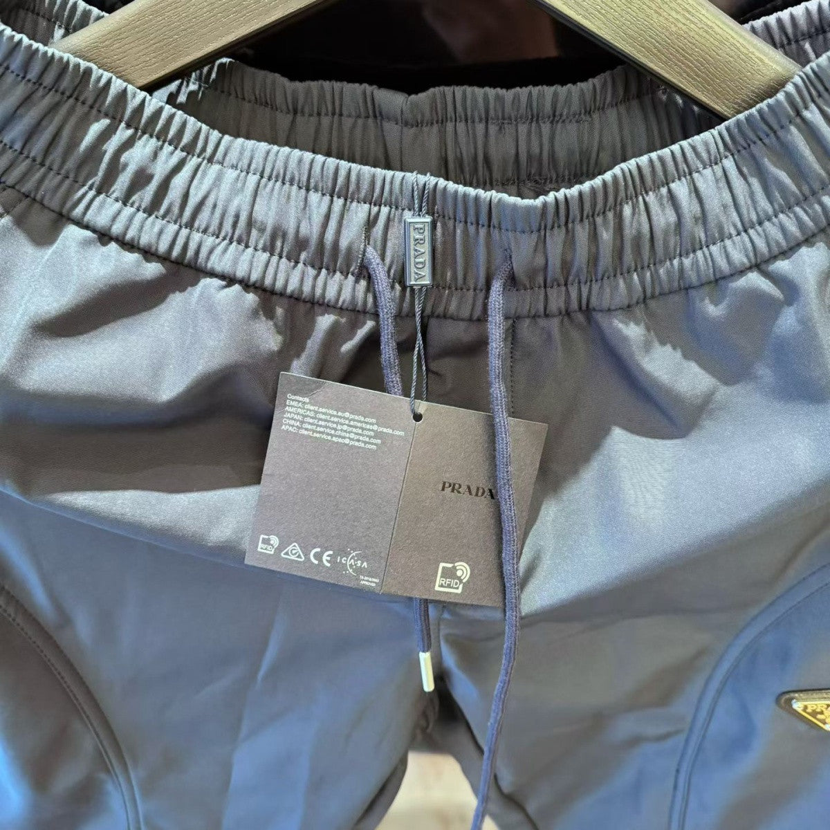 New Fashion Men's Fleece Lined Triangle Logo Flared Casual Pants PD1326102118