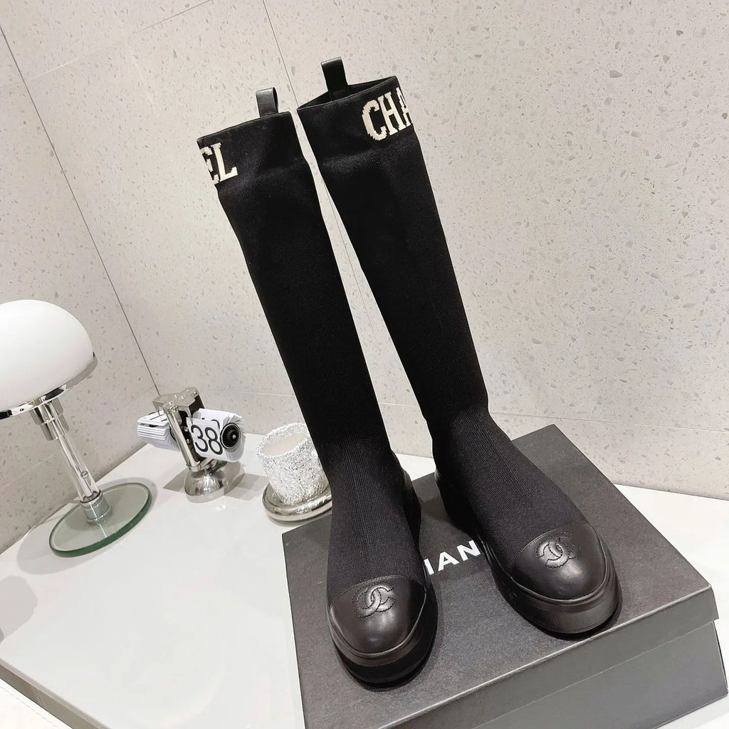 23 New CL classic letter embroidered stretch boots XC0423101303