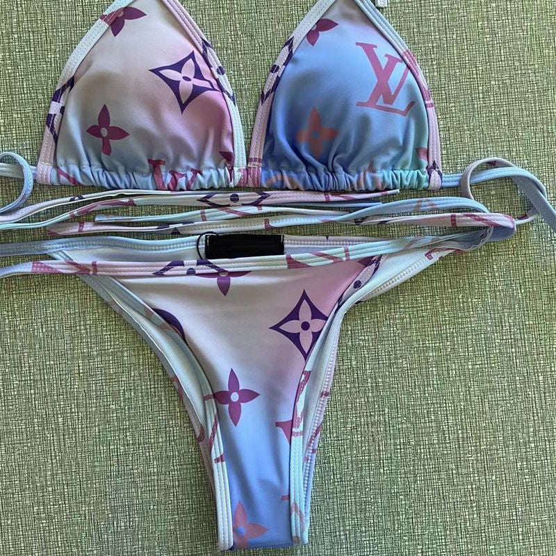 Printed Split Swimwear Sexy Bikini XJ10032318
