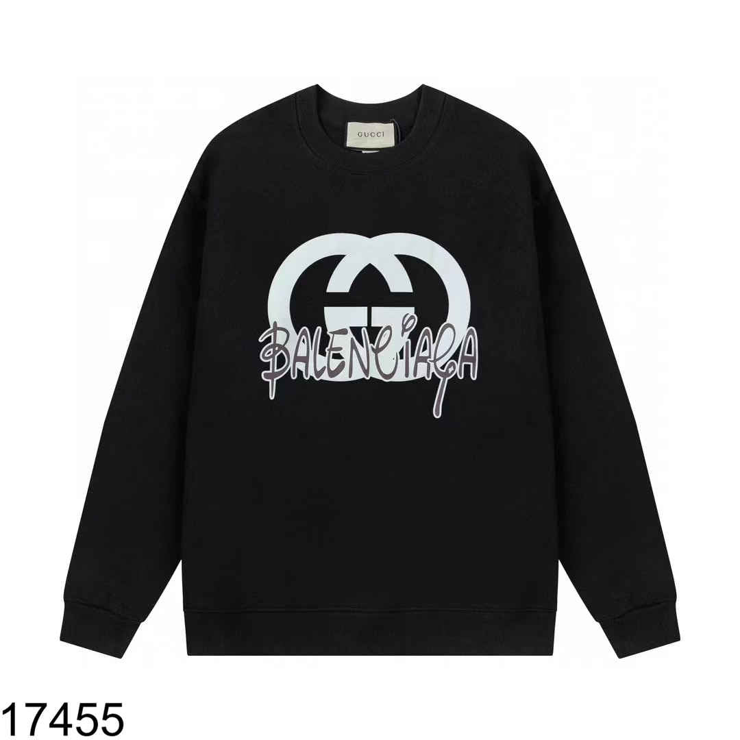 Classic Cotton Thickened 320g Casual Round Neck Pullover Sweatshirt XC0823092009