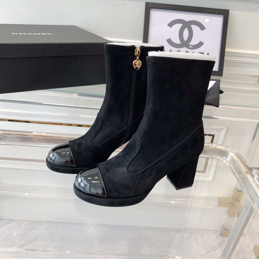 Fashion Cashmere High Heel Boots 0724102316