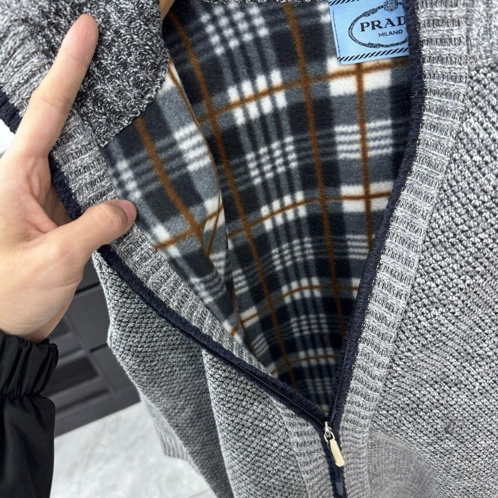 PR Thickened Knit Cardigan Jacket 1025110401