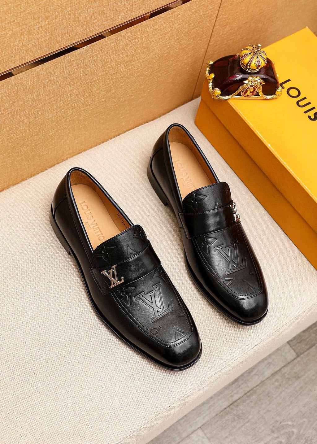 L Fashion 25ss printed leather shoes 0725060616