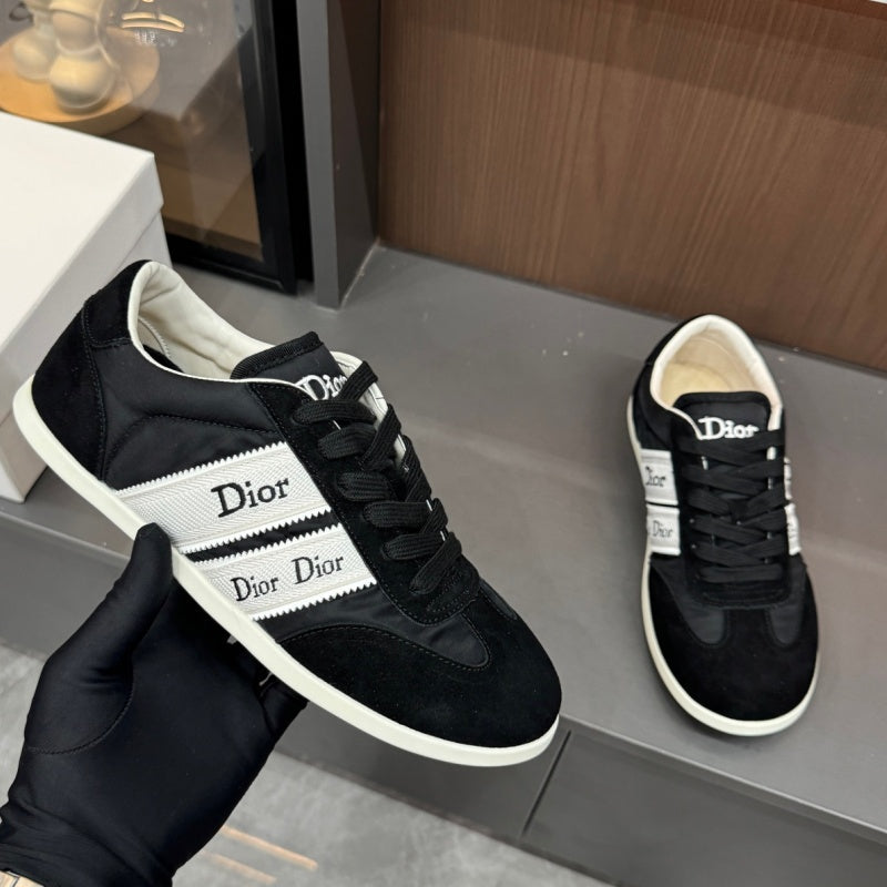 New Fashion Retro Stripe Logo Lace-up Sneakers JX1326092104