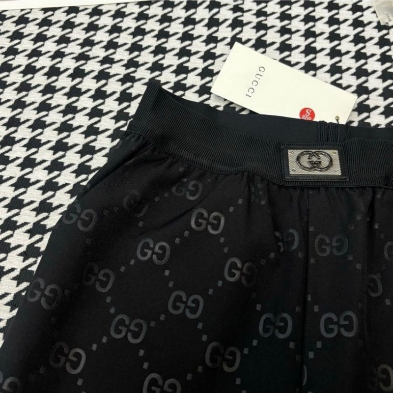 New Fashion Women's High Waist Jacquard Wide Leg Pants PD1326091007