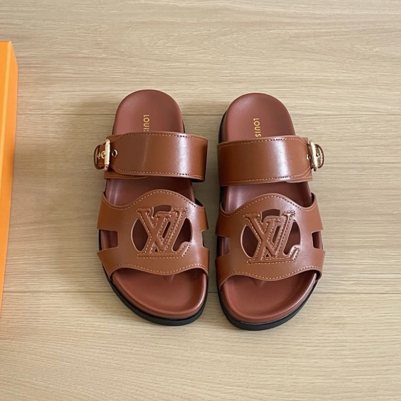 New Fashion Women Double Strap Slide Sandals PF1326092102