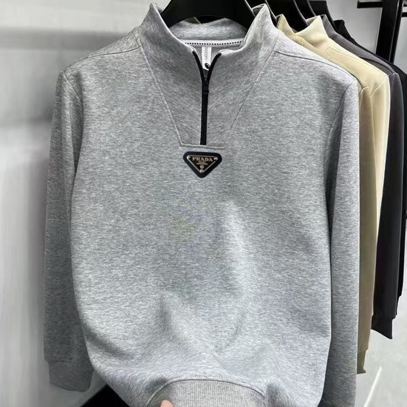 New Men's Half Zip Stand Collar Sweatshirt PD1326102616