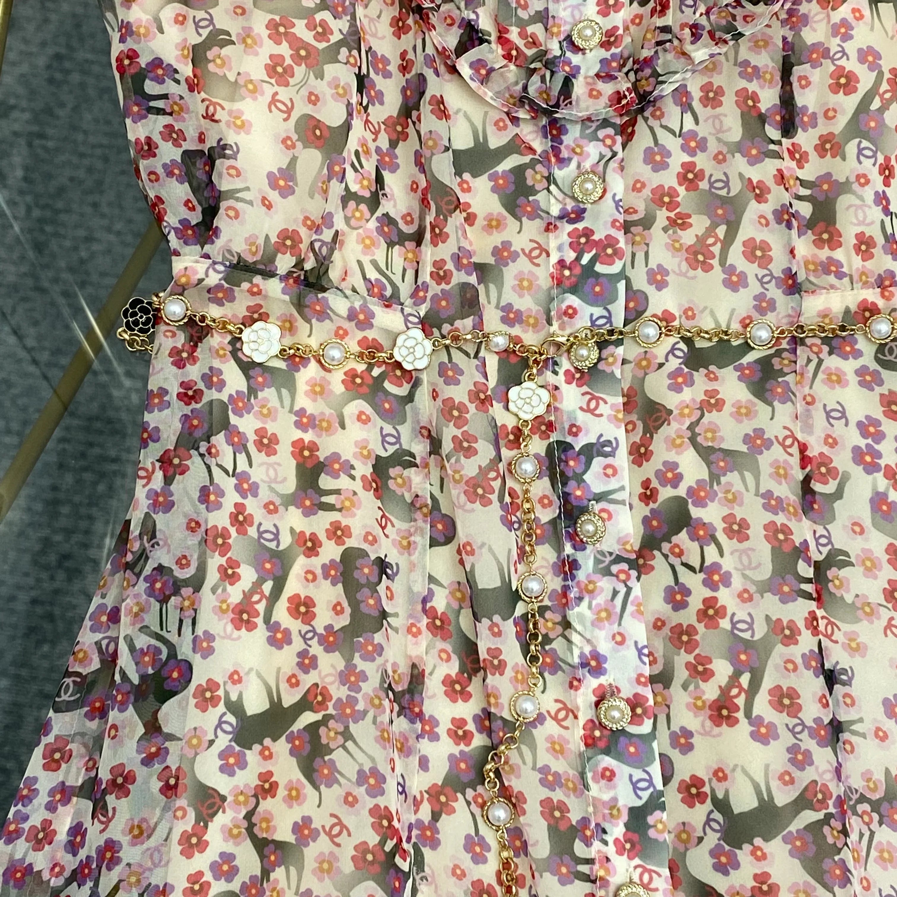 New fashion holiday style floral slim dresses for women 1025041705