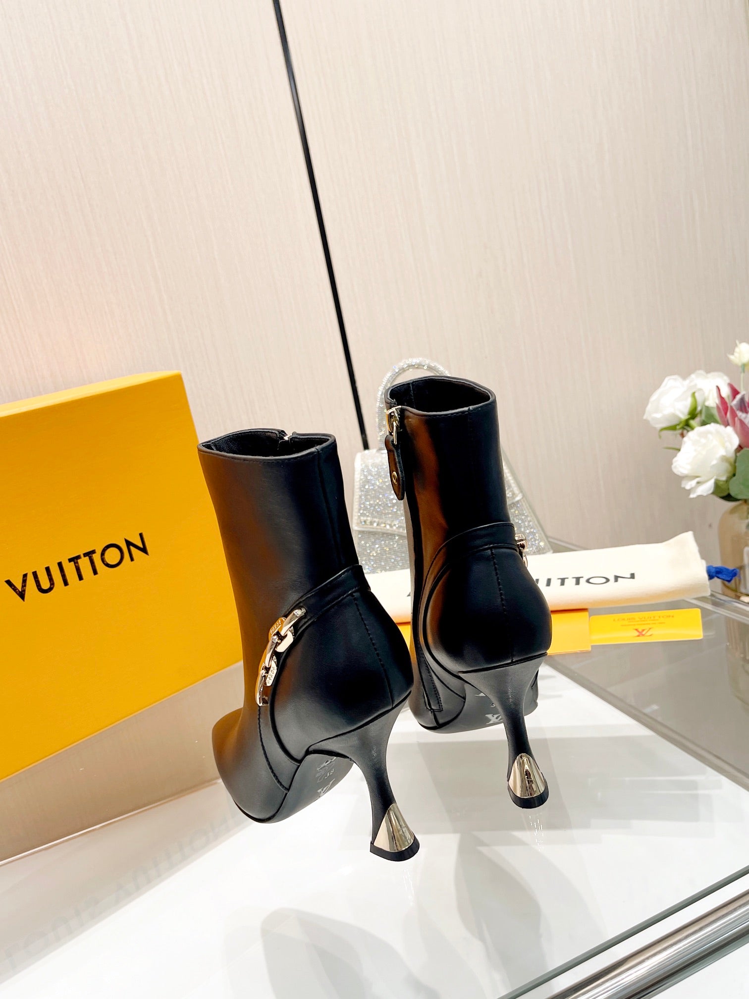 L new fashion printed zipper boots 0724102306