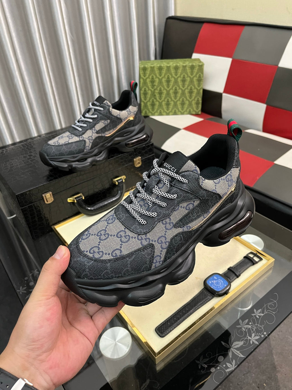 men's casual sneakers with print  0725102202