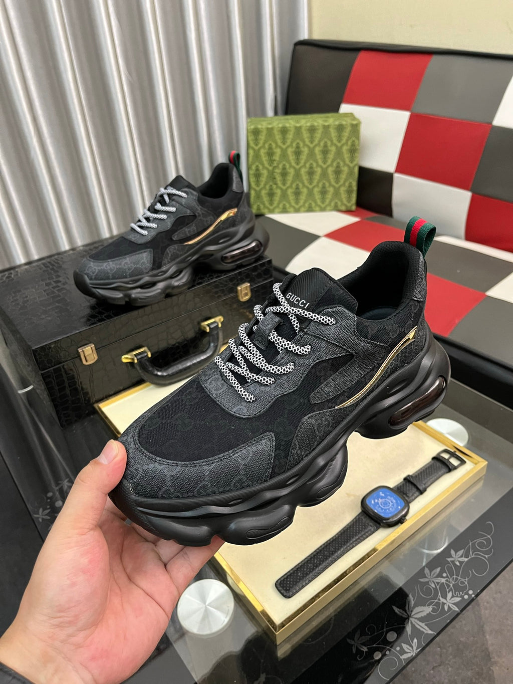 men's casual sneakers with print  0725102202