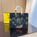 Embroidered floral tote bag 1824040707