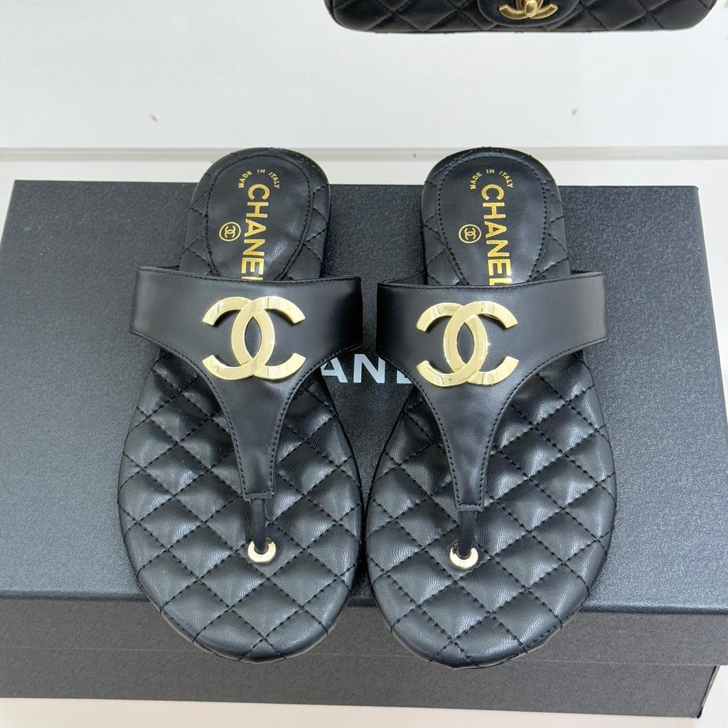 26SS New Women's Diamond Pattern Flip-Flops 0726031003