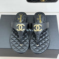 26SS New Women's Diamond Pattern Flip-Flops 0726031003