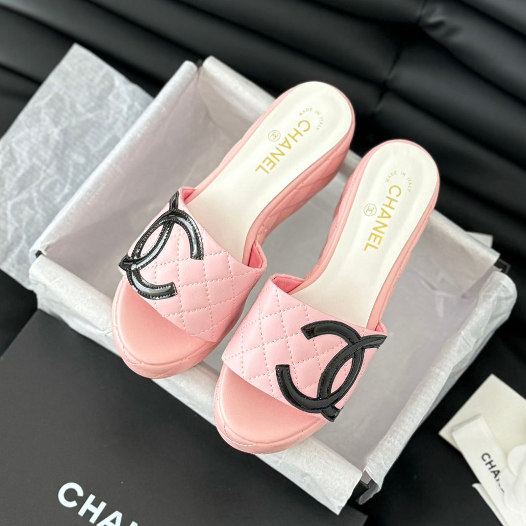 rhombus platform slippers 0724050601