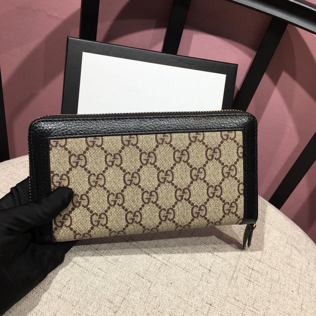 Men's New Wallet Men's Leather Long Wallet Zipper Bag S13