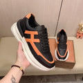 H fashion printed rubber sole sneakers 0724072303