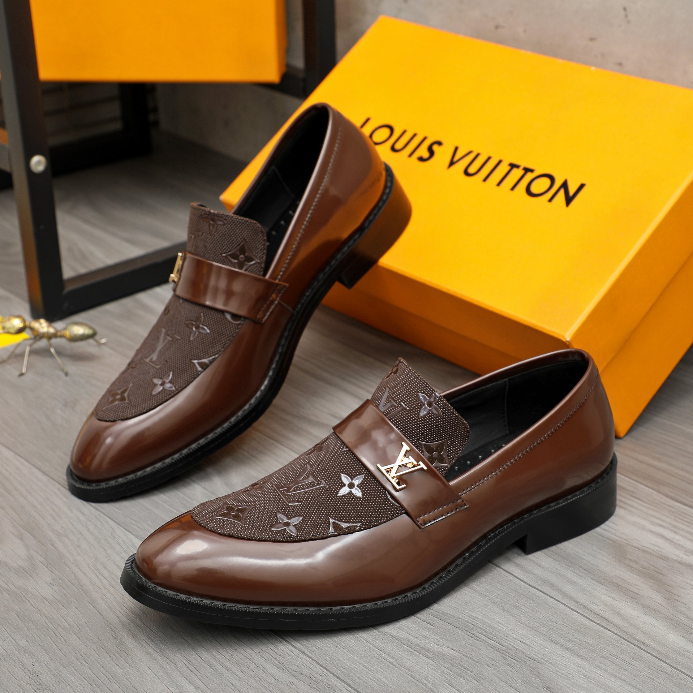 V Men's Classic Business Slip-on Leather Shoes 0726040808