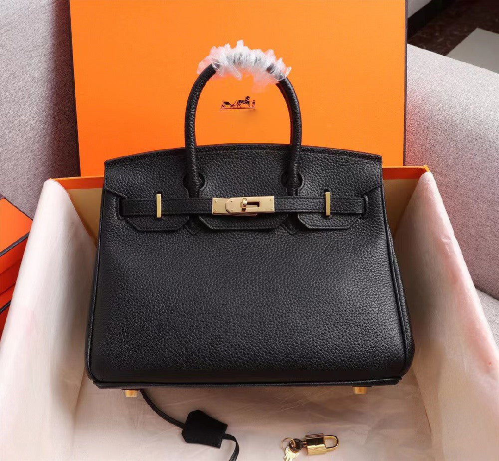 H1 classic high quality genuine leather handbag (with packaging)