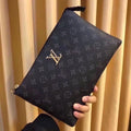 Men's Men's Handbags Top Layer Cowhide Envelope Bag Large Capacity Genuine Leather Clutch Bag