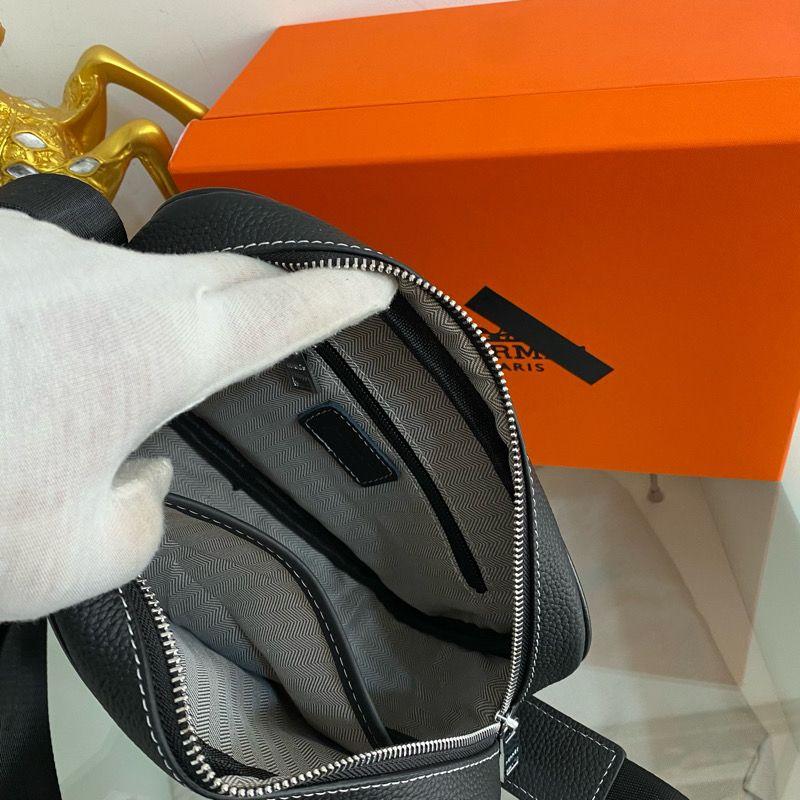 Light Luxury Trendy Travel Genuine Leather Shoulder Crossbody Bag For MenPD05202412609