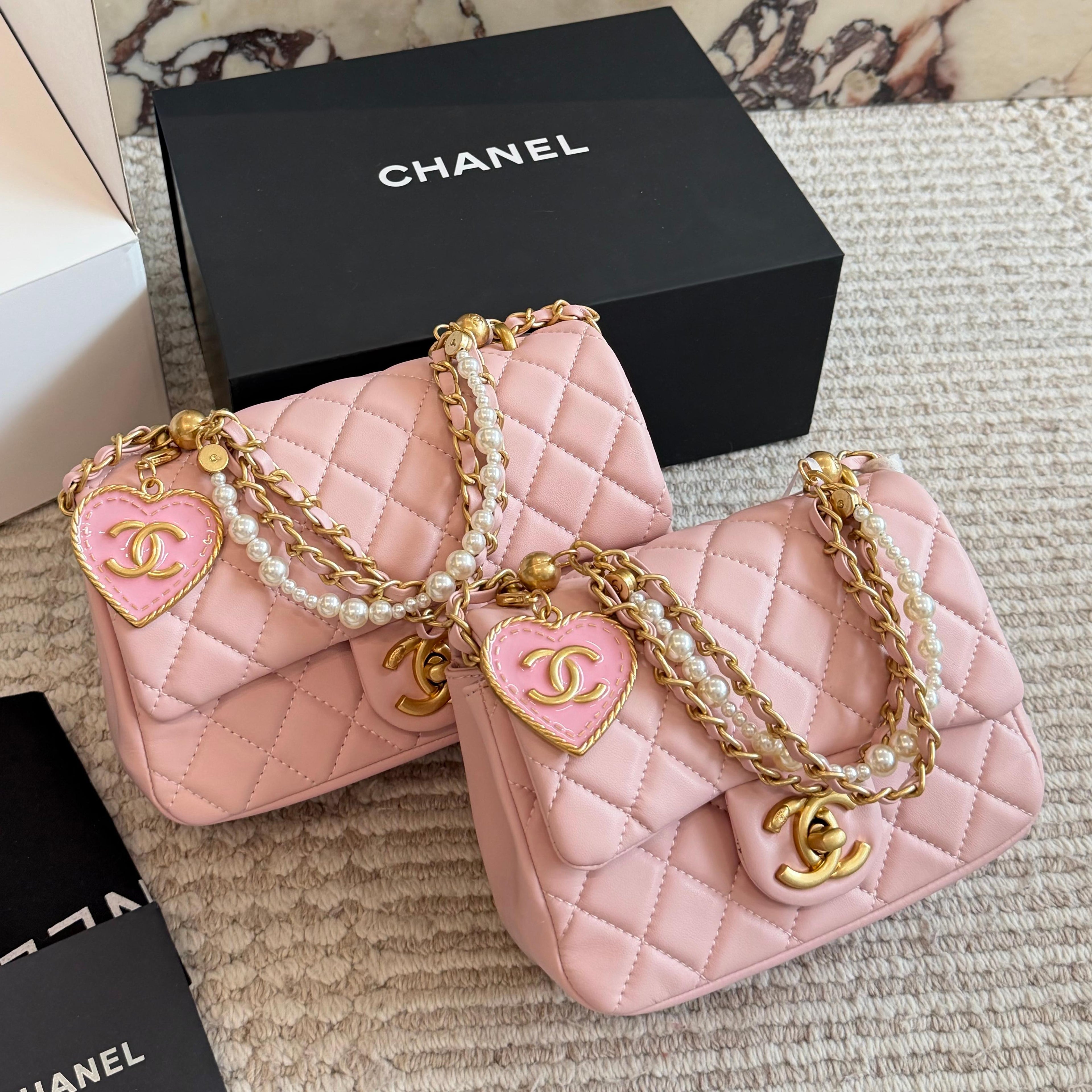 26SS New Women's Pearl Chain Bag 0726031007