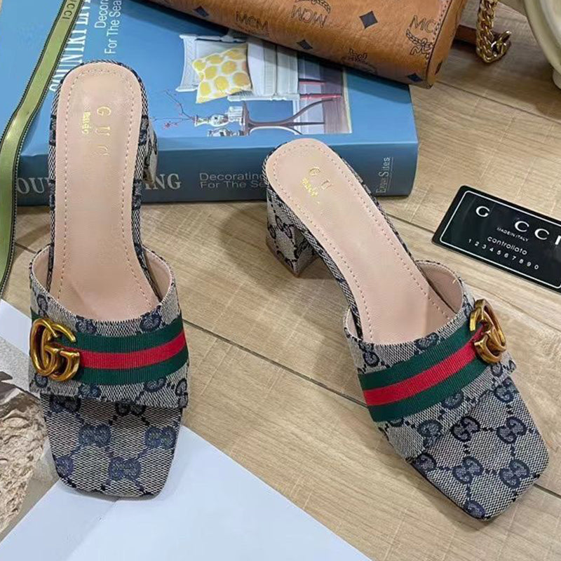 Fashion printed thick sole sandals PD10052622