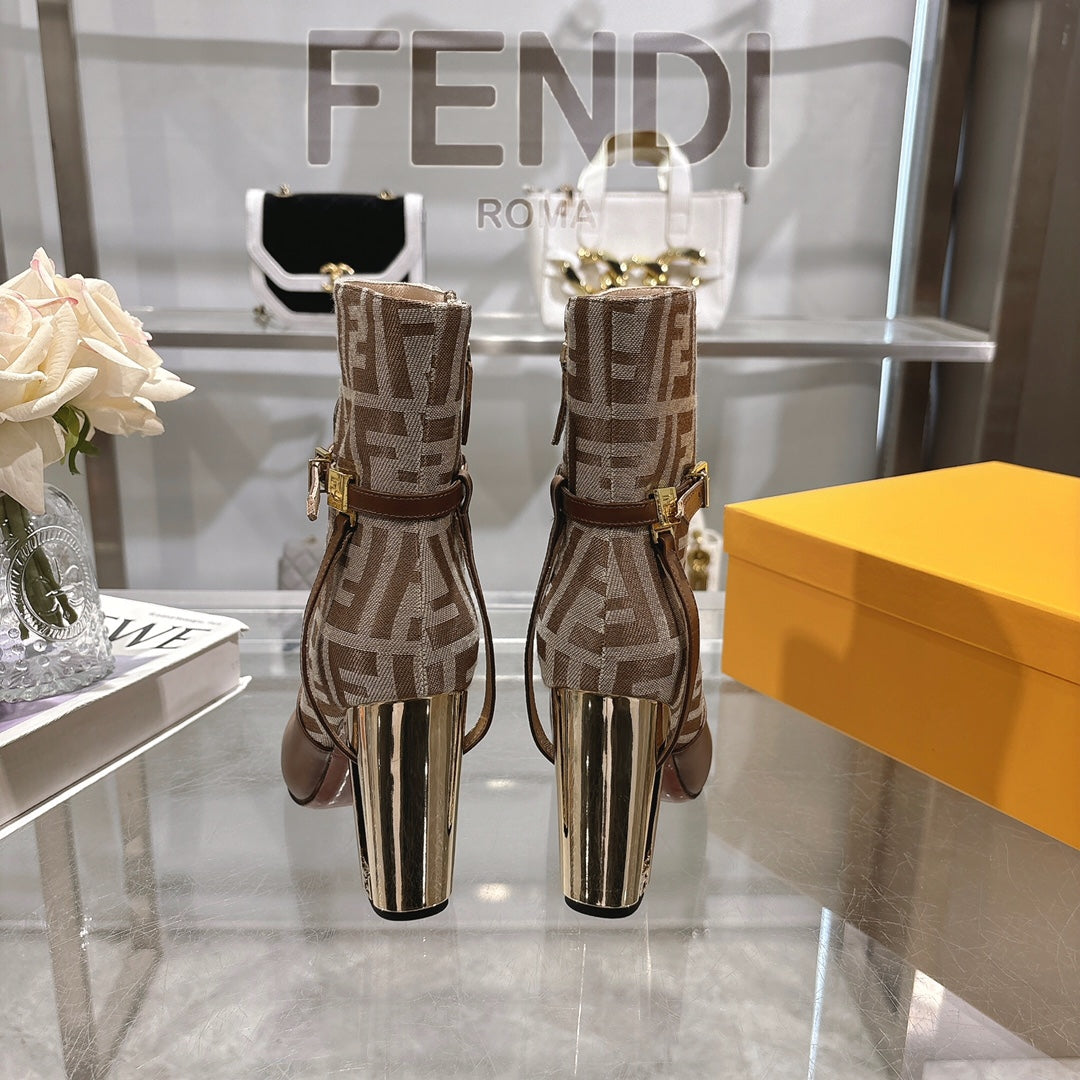 Round toe leather Delfina boots 1824111503