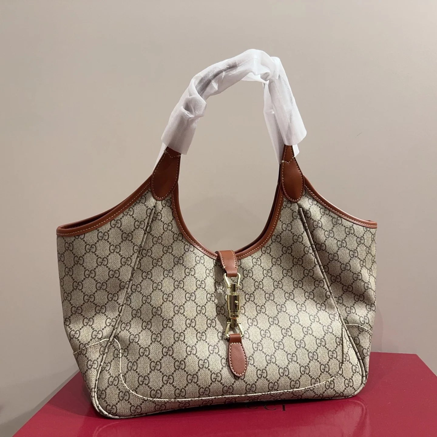 Color-blocked stylish tote bag 1426020316