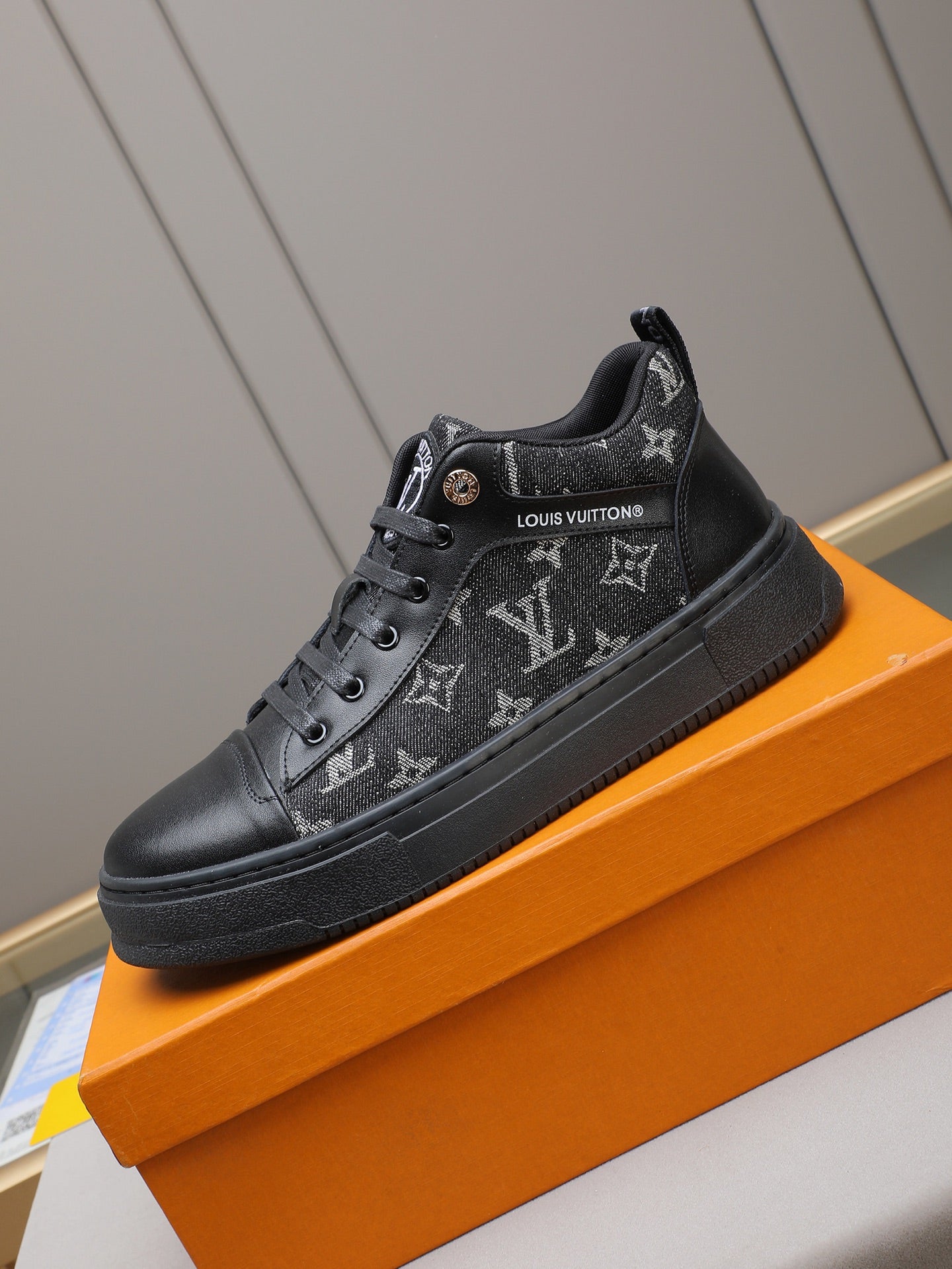 New printed men's high-top sneakers 0725121803
