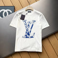 New Style Printed Trendy Round Neck T-shirt Men's And Women's Cotton Top 1024030418