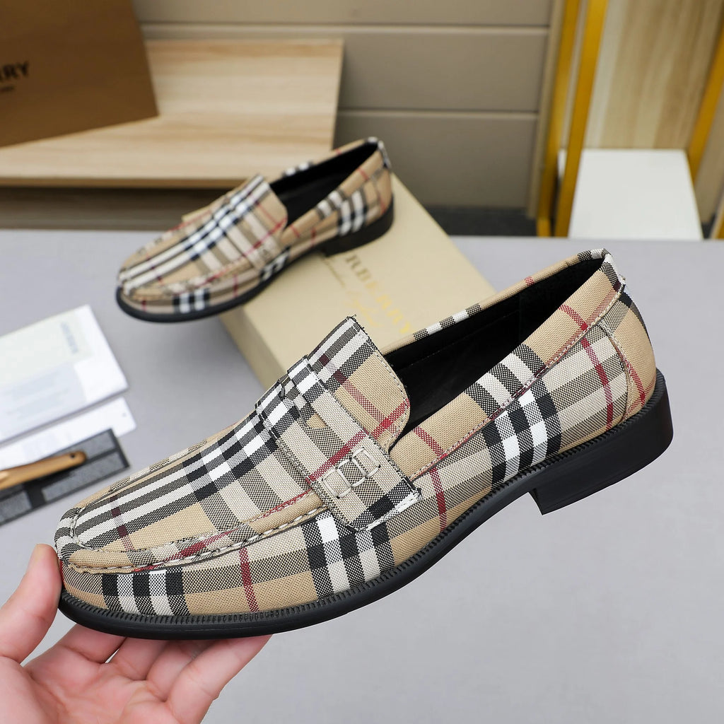 Men's Spring/Summer Striped Slip-on Shoes 0726050706