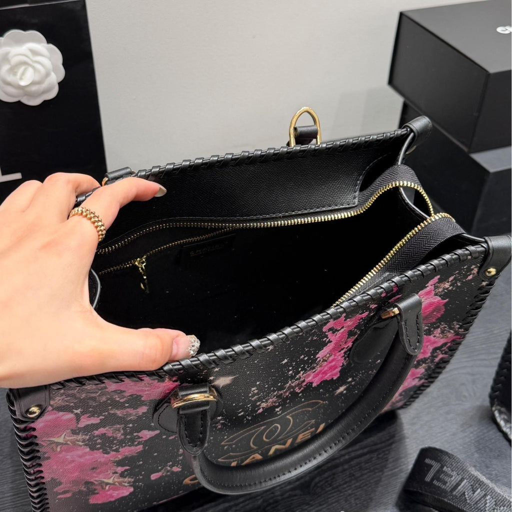 26SS New Women's Floral Graffiti Bag 0726031008