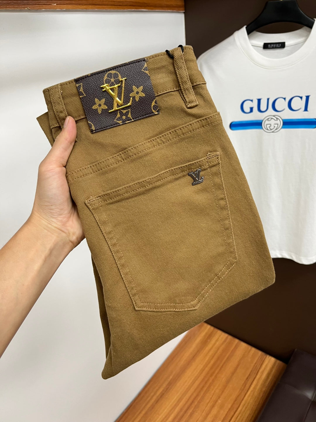L men's business casual jeans 0725092609