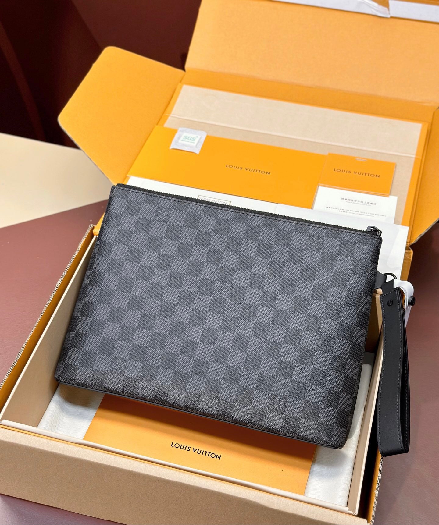 L fashion checkered leather handbag 0725052727
