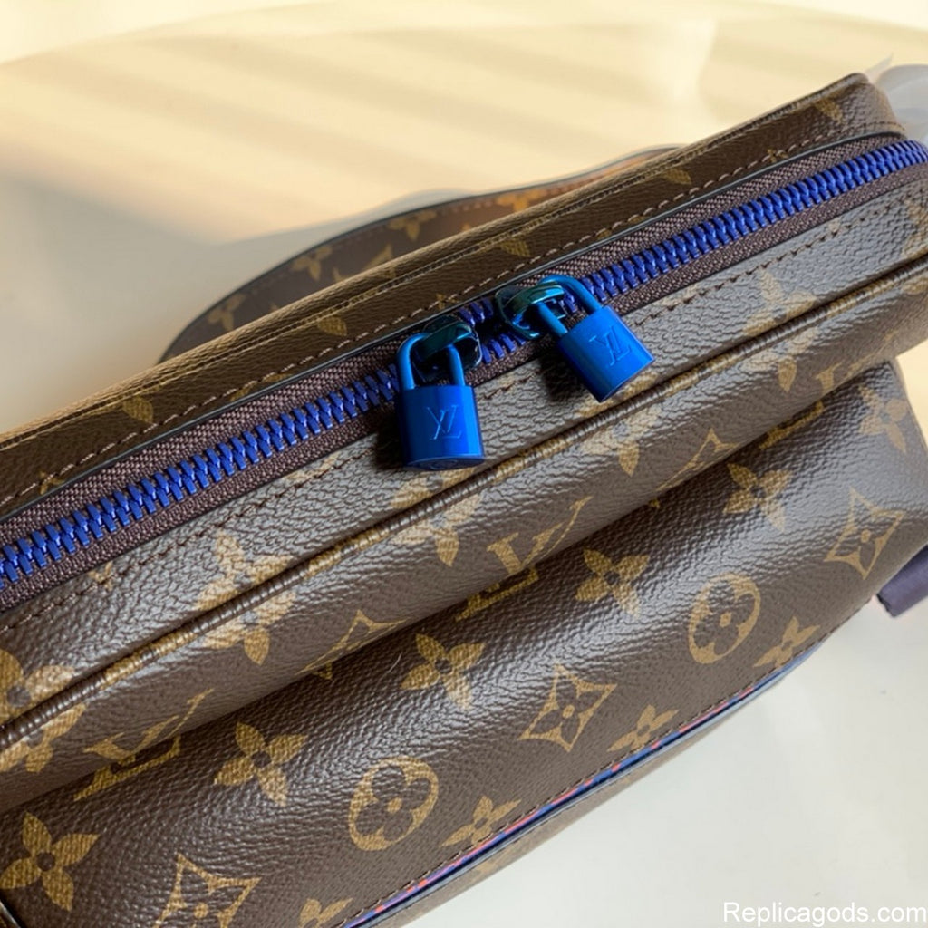 Brown Floral Pattern Little Lock Bags