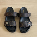 New Fashion Women Double Strap Slide Sandals PF1326092102