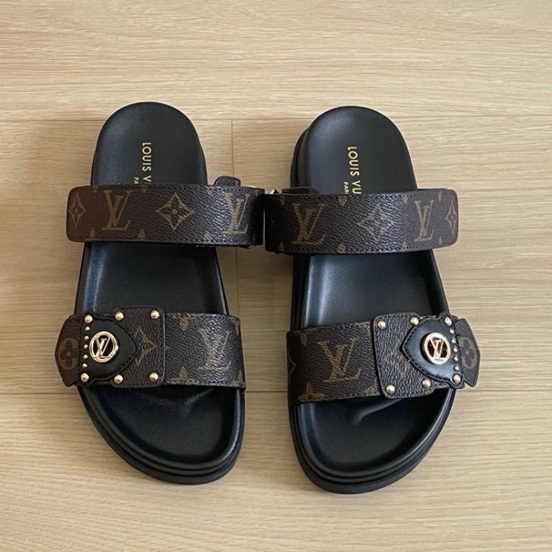 New Fashion Women Double Strap Slide Sandals PF1326092102