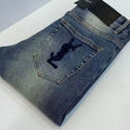 New Fashion Men's Vintage Embroidered Logo Straight Leg Jeans PD1326102202