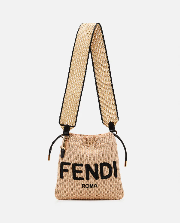 Sack Small Woven Straw Bag In Beige 0725031319