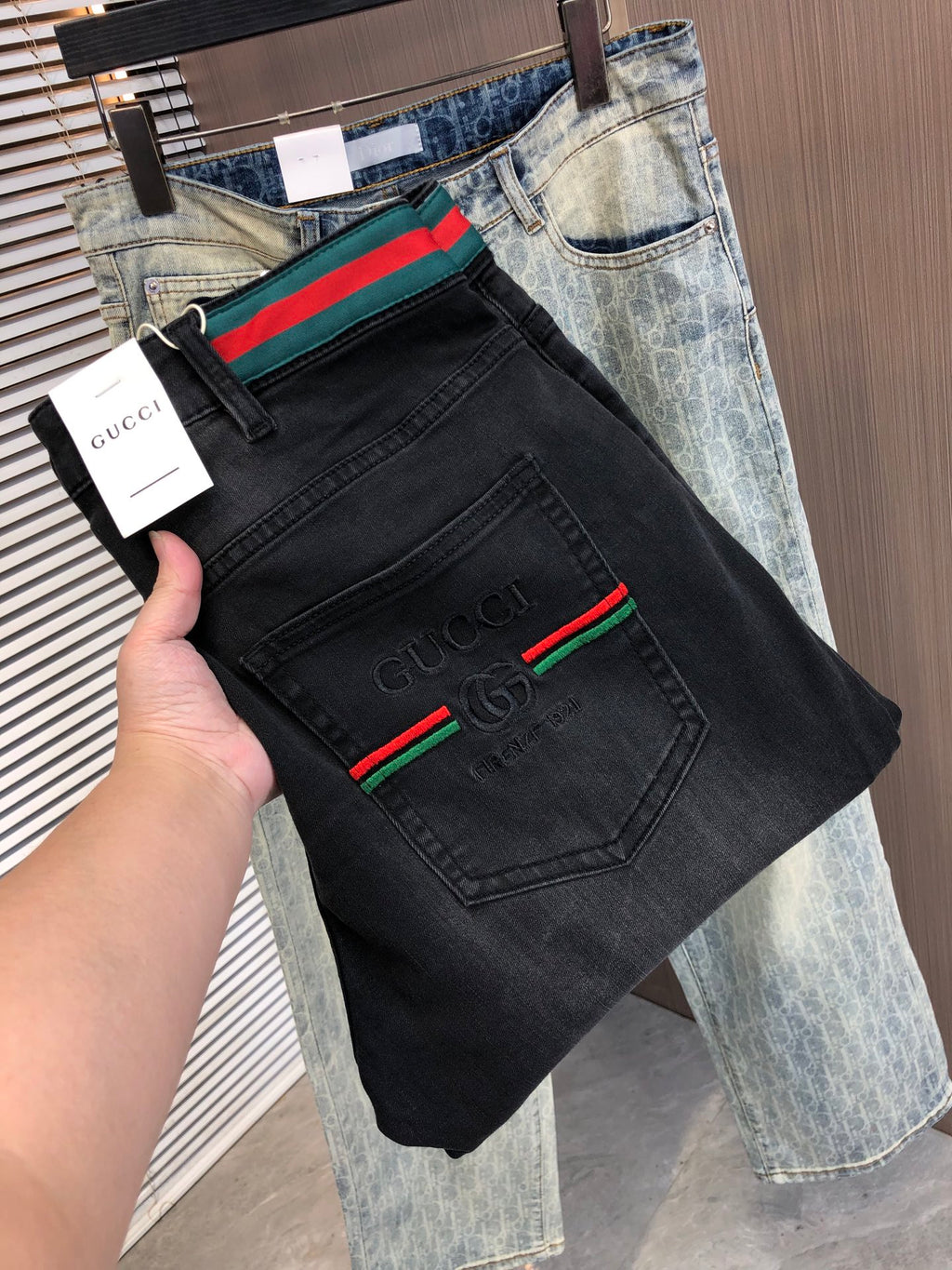 G Spring/Summer Slim Fit Straight Leg Jeans 0726051909