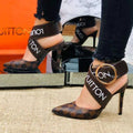 Women's Luxury Printed High Heel Sandals 1024071618
