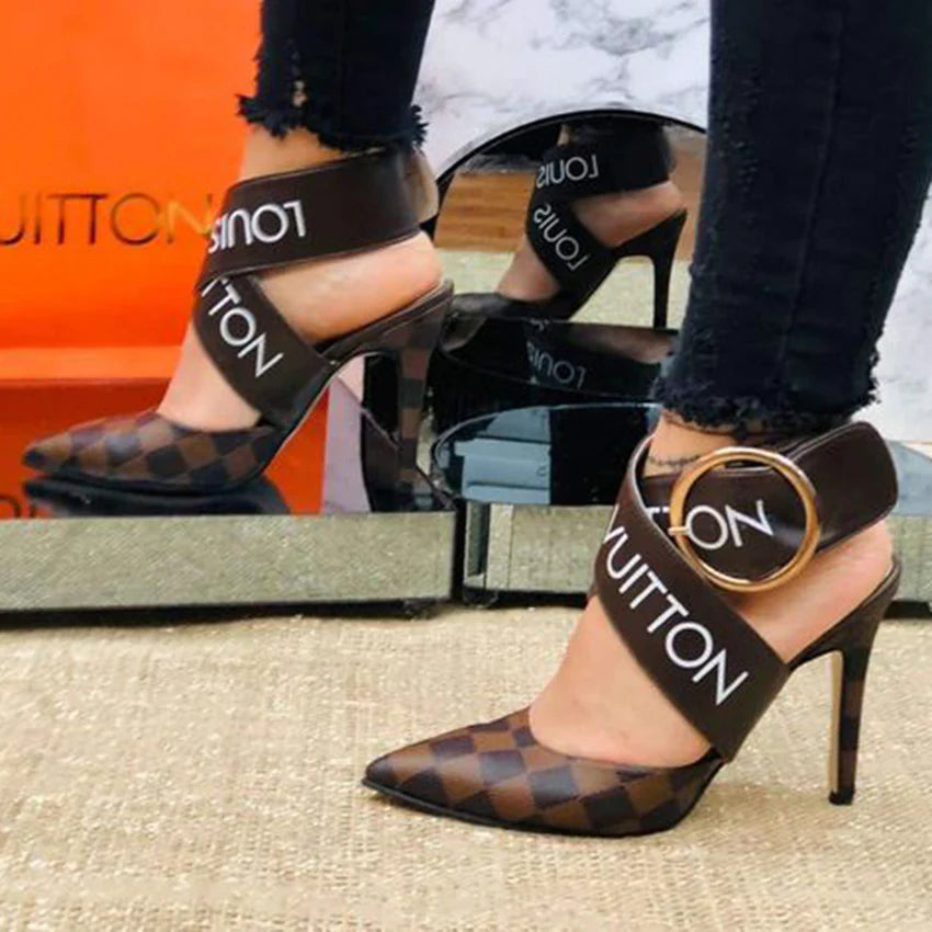 Women's Luxury Printed High Heel Sandals 1024071618