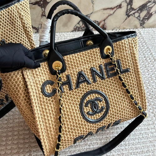 26SS New Women's Straw Beach Tote Bag 0726031009